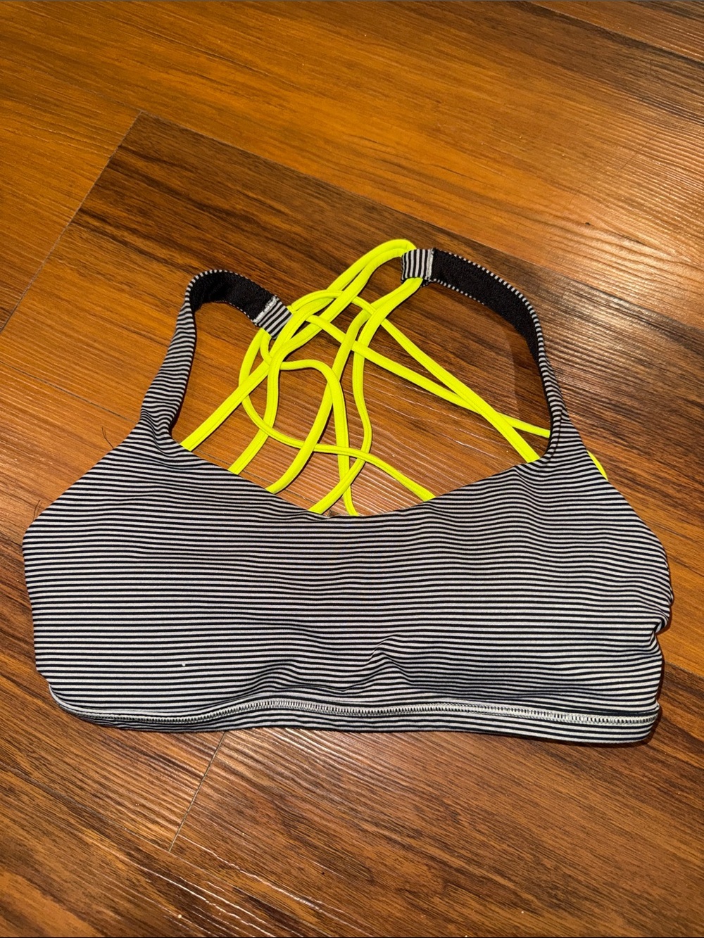 Lululemon Striped free to be wild sports bra